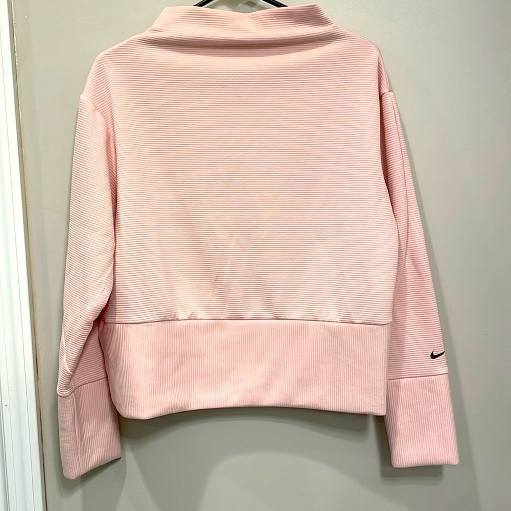 Nike pink, dry-fit sweatshirt